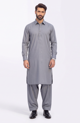 DIM-GREY BLENDED KAMEEZ SHALWAR