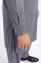 DIM-GREY BLENDED KAMEEZ SHALWAR