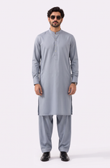 PASTEL-BLUE BLENDED KAMEEZ SHALWAR