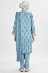 3 PIECE - EMBROIDERED LAWN STITCHED