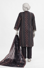 3 PIECE - EMBROIDERED LAWN STITCHED