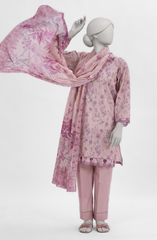 3 PIECE - EMBROIDERED LAWN STITCHED