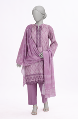 3 PIECE - PRINTED LAWN STITCHED