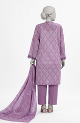 3 PIECE - PRINTED LAWN STITCHED