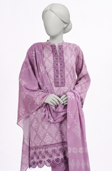3 PIECE - PRINTED LAWN STITCHED