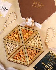 HEXAGONAL MIX DRY FRUIT GIFT BOX