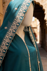 EMBROIDERED CAMBRIC STITCHED 3 PIECE