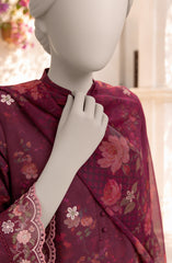 EMBROIDERED PRINTED CAMBRIC STITCHED 3 PIECE