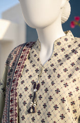 PRINTED TEXTURED LAWN 3PCS UNSTITCHED