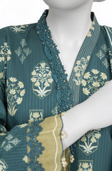 PRINTED TEXTURED LAWN 3PCS UNSTITCHED