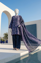 PRINTED TEXTURED LAWN 3PCS UNSTITCHED