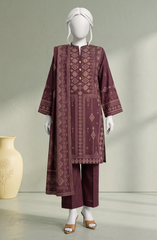 3 PIECE - PRINTED KHADDAR STITCHED