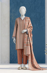 PRINTED TEXTURED LAWN 3PCS UNSTITCHED