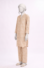 EMBROIDERED PRINTED CAMBRIC STITCHED 2 PIECE