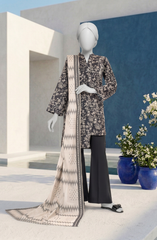 PRINTED TEXTURED LAWN 3PCS UNSTITCHED