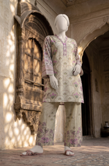 PRINTED CAMBRIC STITCHED 2 PIECE