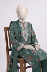 EMBROIDERED CAMBRIC STITCHED 3 PIECE