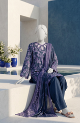 PRINTED TEXTURED LAWN 3PCS UNSTITCHED