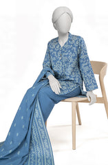 PRINTED TEXTURED LAWN 3PCS UNSTITCHED