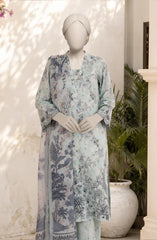 EMBROIDERED PRINTED CAMBRIC STITCHED 3 PIECE
