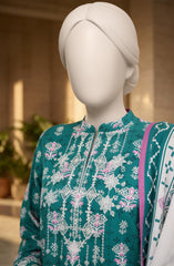 EMBROIDERED PRINTED CAMBRIC STITCHED 3 PIECE