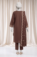 3 PIECE- EMBROIDERED PREMIUM KHADDAR SUIT