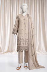 3 PIECE- EMBROIDERED PREMIUM KHADDAR SUIT