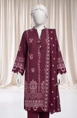 3 PIECE- EMBROIDERED PREMIUM KHADDAR SUIT