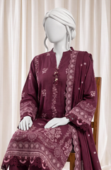 3 PIECE- EMBROIDERED PREMIUM KHADDAR SUIT