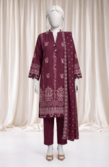 3 PIECE- EMBROIDERED PREMIUM KHADDAR SUIT