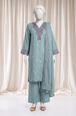 3 PIECE- EMBROIDERED PREMIUM KHADDAR SUIT
