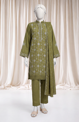 3 PIECE- EMBROIDERED PREMIUM KHADDAR SUIT