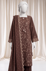 3 PIECE- EMBROIDERED PREMIUM KHADDAR SUIT