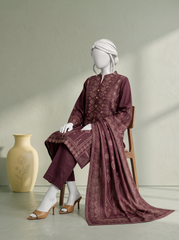 3 PIECE - PRINTED KHADDAR STITCHED