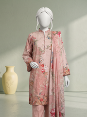 3 PIECE - PRINTED KHADDAR STITCHED