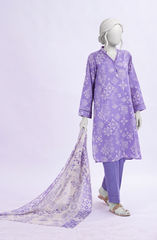 PRINTED LAWN STITCHED 3 PIECE