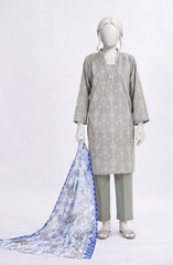PRINTED LAWN STITCHED 3 PIECE