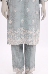 EMBROIDERED PRINTED CAMBRIC STITCHED 2 PIECE