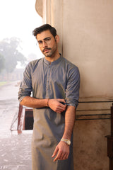 FESTIVE'22 MEN KURTA CASUAL DARK BLUE