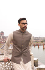 FESTIVE'22 FORMAL STYLING WAISTCOAT LIGHT BROWN