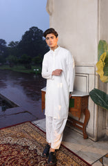 SUMMER'22 TEENS CASUAL STYLING KAMEEZ SHALWAR OFF WHITE