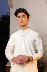 SUMMER'22 TEENS SEMI FORMAL STYLING KAMEEZ SHALWAR CREAM