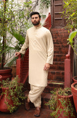 FESTIVE'22 MEN KAMEEZ SHALWAR STYLING BEIGE