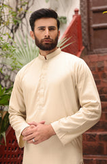 FESTIVE'22 MEN KAMEEZ SHALWAR STYLING BEIGE