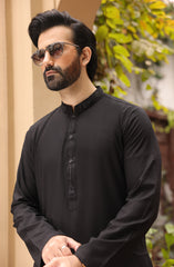 MEN KAMEEZ SHALWAR SEMI FORMAL BLACK