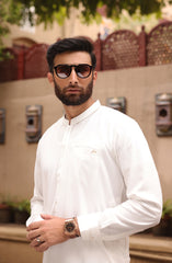 SUMMER'22 MEN CASUAL STYLING KAMEEZ SHALWAR OFF WHITE