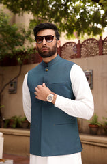 FESTIVE'22 FORMAL STYLING WAISTCOAT EMERALD