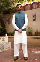 FESTIVE'22 FORMAL STYLING WAISTCOAT EMERALD