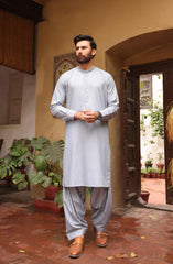SUMMER'22 MEN CASUAL STYLING KAMEEZ SHALWAR BLUE