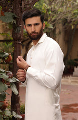 EID FESTIVE'22 MEN KAMEEZ SHALWAR FORMAL OFF WHITE